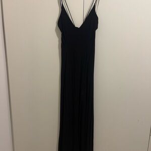 Forever 21 Black Strappy Maxi Dress